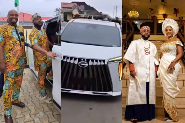 Davido Storms Osun With Chioma's SUV Wedding Gift, Fans React (Video)