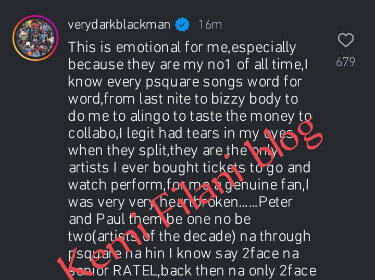 Make Una Settle - VeryDarkMan Reacts To Peter Okoye's Open Letter To Brother