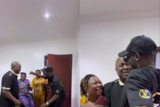 Emotional Moment Man Flew From Canada to Surprise His Dad in Nigeria After 15 Years Apart (Video)