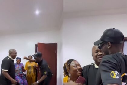 Emotional Moment Man Flew From Canada to Surprise His Dad in Nigeria After 15 Years Apart (Video)