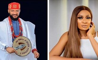 May is Busy Bagging Endorsement Deals – Fans Slam Yul Edochie For Celebrating Over 1.5 million Views on Facebook in 24 Hours