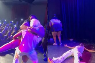 Moment Young Jonn Attempted To Lift A Plus-size Woman At A Show (Video)