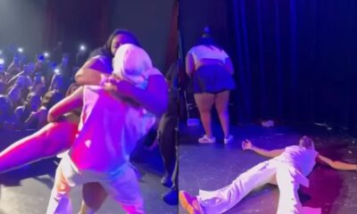 Moment Young Jonn Attempted To Lift A Plus-size Woman At A Show (Video)