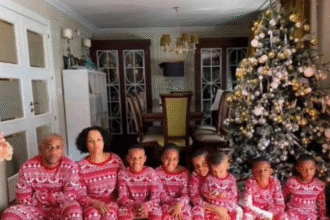 Baltasar Engonga shares Christmas-themed photo with wife and 6 kids amid 400 videos with other women