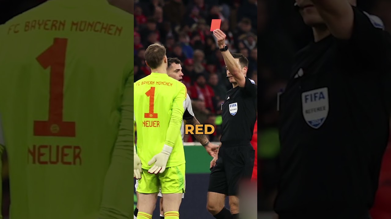 German Goalkeeper, Manuel Neuer gets first Red card of his career in 866th game