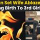 Indian man sets wife ablaze for giving birth to three daughters