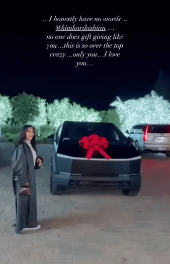 Kim Kardashian buys her best friend, Tracy Romulus a $100k Cybertruck for her birthday