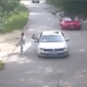 Moment Tiger pounced and dragged woman away whilst arguing with her husband