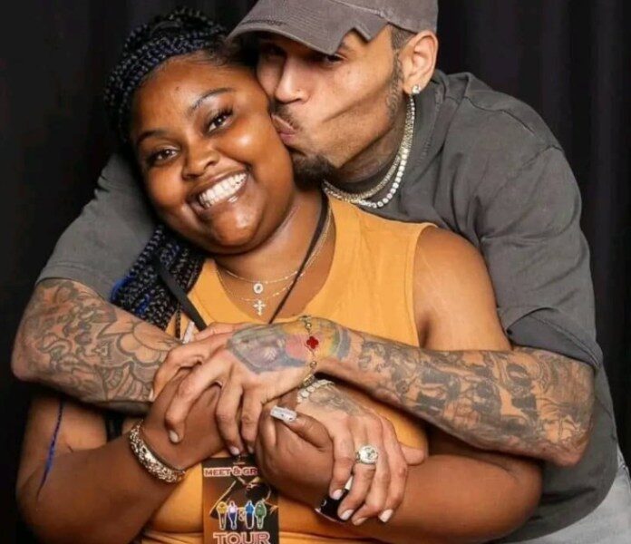 Zambian man files for divorce from wife over photo of Chris Brown kissing his wife’s cheek