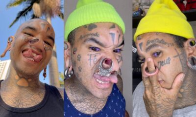 Man's Tattoos, Implants, and Piercings Spark Online Debate