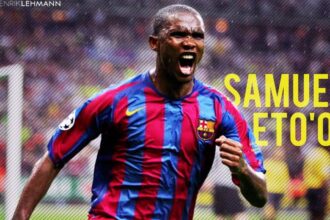 “She never disrespected or looked down on me because she was giving me money when I was broke” – Ex-Barcelona star, Samuel Eto’o praises wife