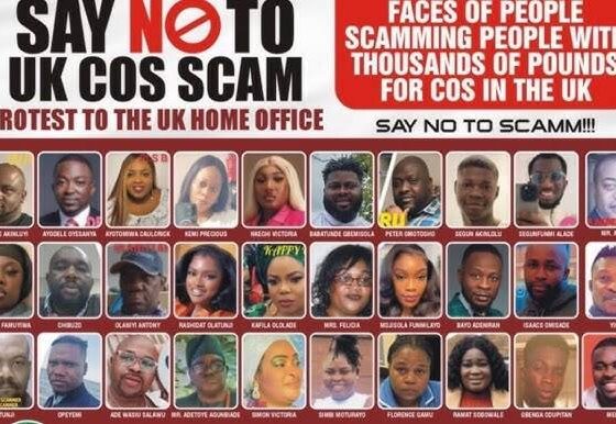 Nigerians in UK protest visa scams, call out 30 suspects