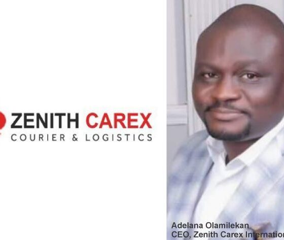 Zenith Carex International CEO, Adelana Olamilekan and the company's logo