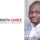 Zenith Carex International CEO, Adelana Olamilekan and the company's logo