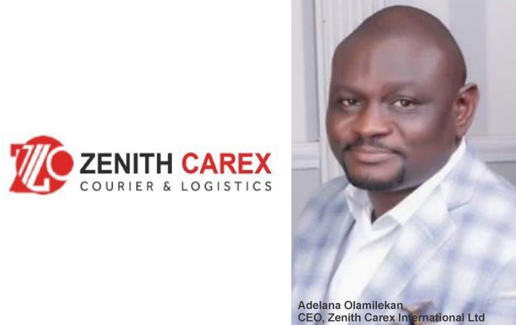 Zenith Carex International CEO, Adelana Olamilekan and the company's logo