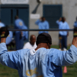 Black U.S. prison inmates used to illustrate the story [Credit; CNN]