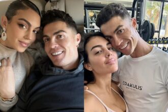 Cristiano Ronaldo and his girlfriend, Georgina Rodríguez