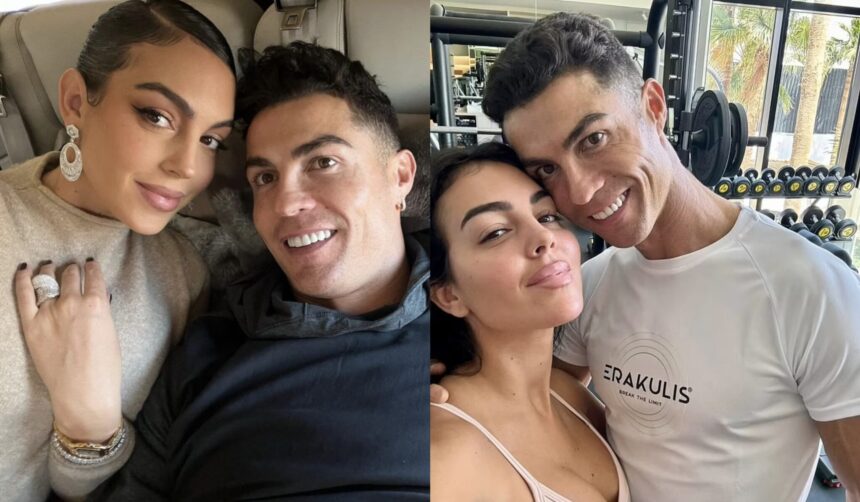 Cristiano Ronaldo and his girlfriend, Georgina Rodríguez