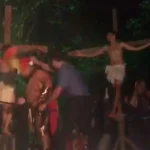Man playing Jesus