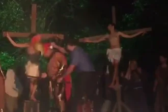 Man playing Jesus