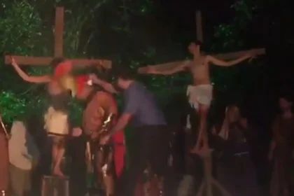 Man playing Jesus
