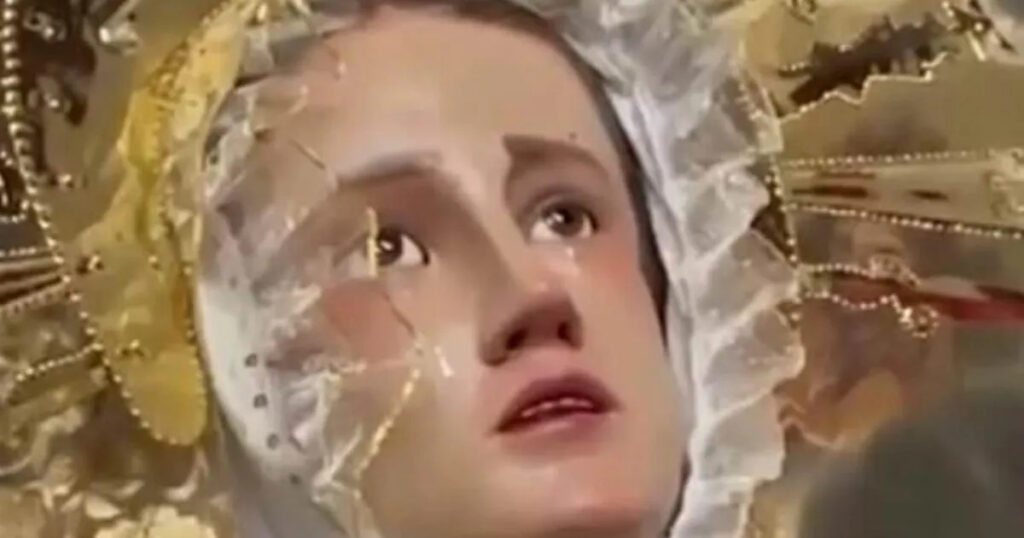 Virgin Mary statue