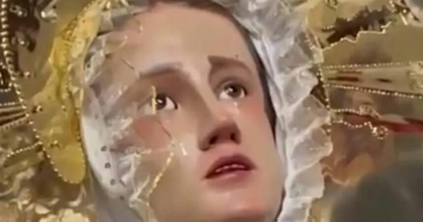 Virgin Mary statue