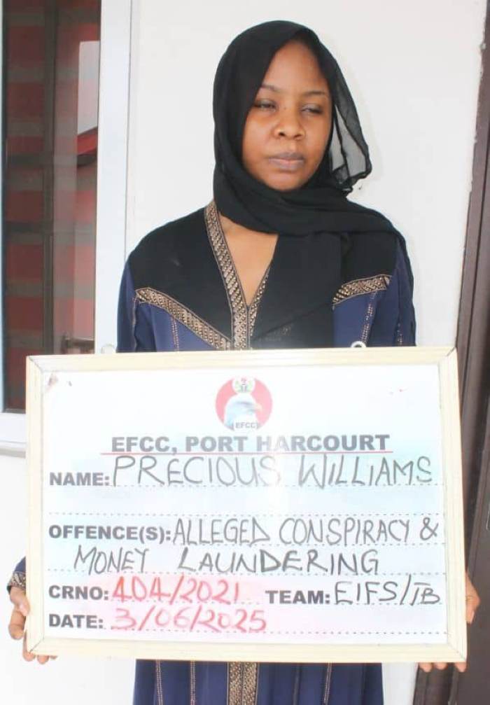 Nigerian lady, Precious Williams