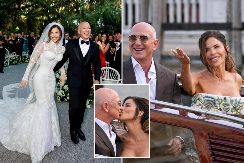 Jeff Bezos, Lauren Sánchez wed in star-studded Venice ceremony