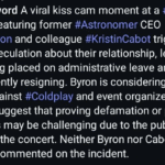 Andy Byron Threatens Legal Action Against Coldplay Over Viral Kiss Cam Video
