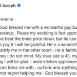 Bride-to-Be Asks Stranger for Help Paying Her Bride Price and Wedding Expenses