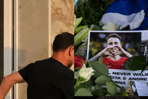 Emotional Video of Diogo Jota’s Wife in Tears at Funeral Home Surfaces Online - NewsNGR