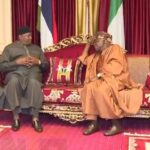 Gambian president visits Tinubu after paying condolence visit to Buhari’s family (VIDEO)