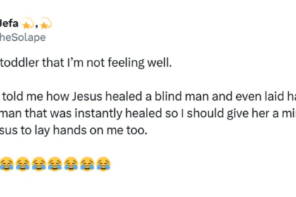 “Give me a minute to talk to Jesus”- Toddler Tells Mum After She Says She’s Unwell