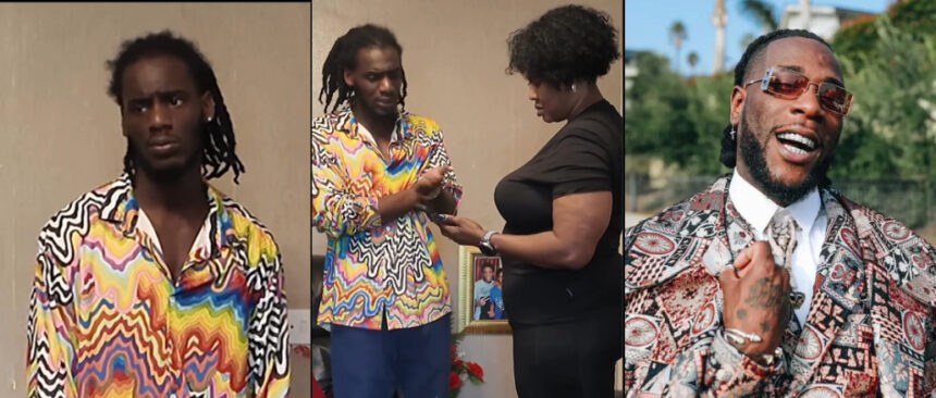 “I Look Too Much Like Burna Boy”- Drama As Burna Boy’s Lookalike Demz Confronts Mother