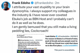 “I Never Wanted Ebuka’s Job on Big Brother Naija”- Frank Edoho Clears Air