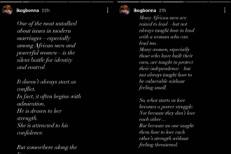 IK Ogbonna Opens Up on Silent Power Struggles in Marriages With Strong Women