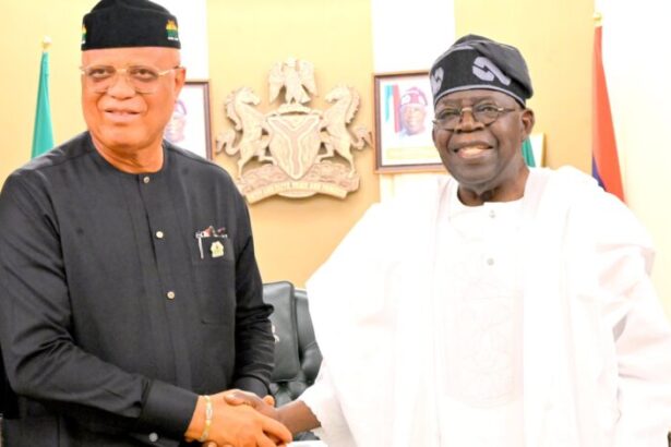 JUST IN: Akwa Ibom Gov Umo Eno visits Tinubu [PHOTOS]