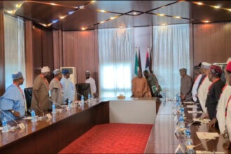 JUST IN: James Ibori leads 1999 class of governors to visit Tinubu [VIDEO]