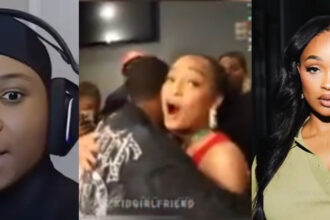 Moment Davido’s Cousin Shade Ditches Odumodu Blvck To Hug Popular Streamer
