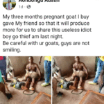 Nigerian Man Catches Suspect Who Allegedly Stole His Pregnant Goat