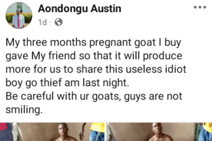 Nigerian Man Catches Suspect Who Allegedly Stole His Pregnant Goat