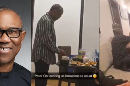 Obidient Movement’s Tanko Shares Another Video Of Peter Obi Serving Meals