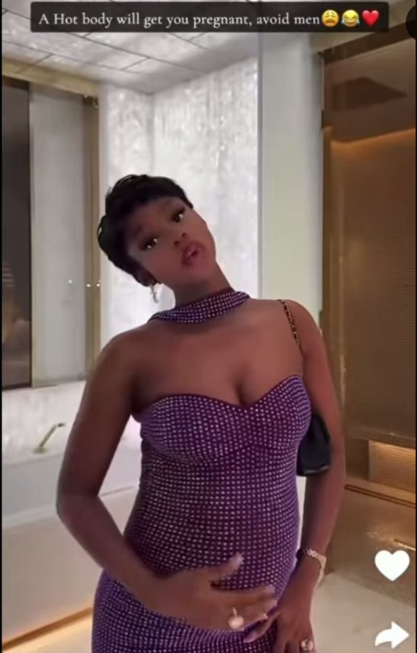 Priscilla Ojo Flaunts Baby Bump, Reveals how A Woman Can Get Pregnant