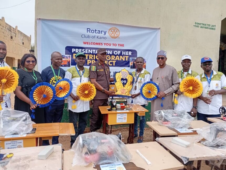 Rotary Club Donates Sewing Machines to Support Inmates’ Rehabilitation in Kano