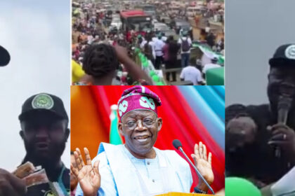 Seyi Law and Zack Orji Campaign for Tinubu in Abuja, Share ₦500 and Biscuits