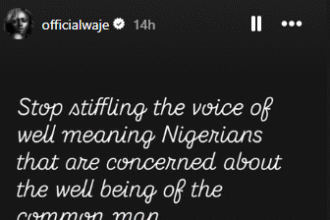 “Stop Silencing Voices That Speak For The Masses”- Singer Waje Urges Nigerians