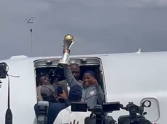 Super Falcons arrive in Abuja after 10th WAFCON title win