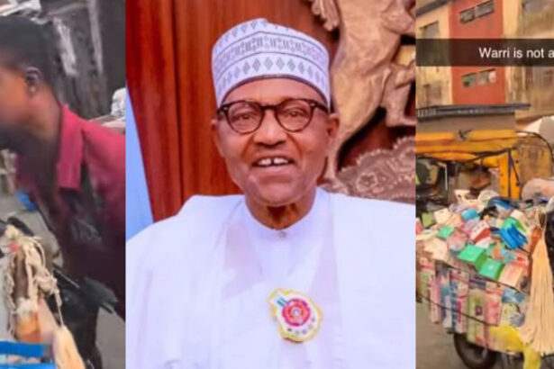 Trader Bursts Into Tears in Warri Market, Mourns Buhari Mid-Business