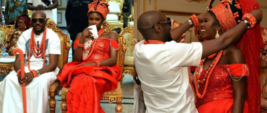Video of Singer 2Baba and Honourable Natasha Osawaru traditional wedding surfaces